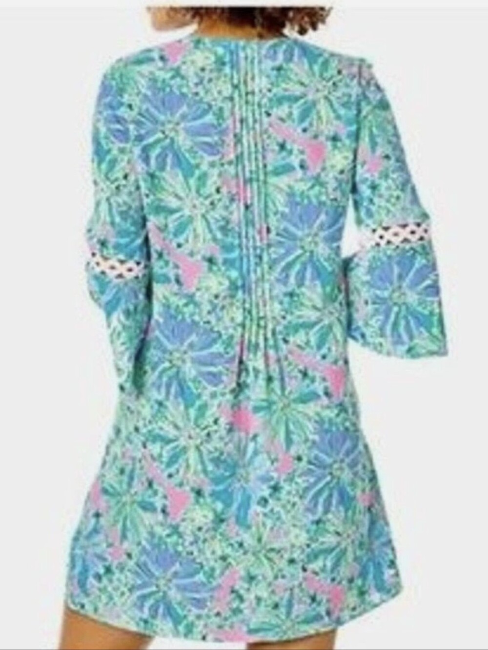 Lilly Pulitzer Hollie Tunic Dress featured in the vibrant, floral "Good Hare Da - Picture 2 of 16